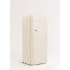 Retro Fridge 281L - Réfrigérateur Rétro - Blanc Cassé Poignées Marbre