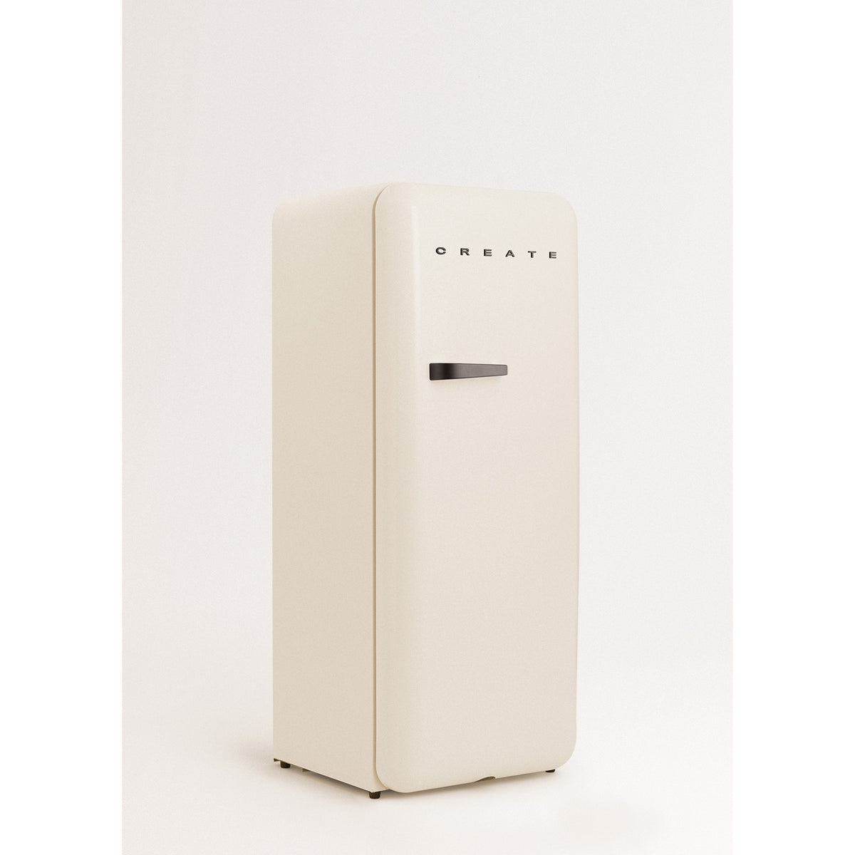 Retro Fridge 281L - Réfrigérateur Rétro - Blanc Cassé Poignées Noires