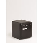 Retro Fridge 48L - Réfrigérateur Rétro - Noir Poignées Marbre