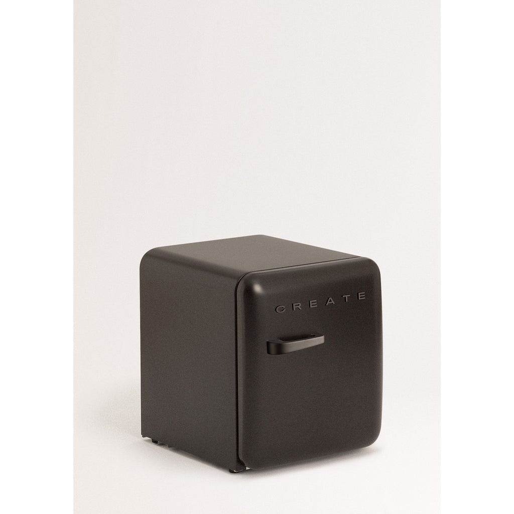 Retro Fridge 48L - Réfrigérateur Rétro - Noir Poignées Noires