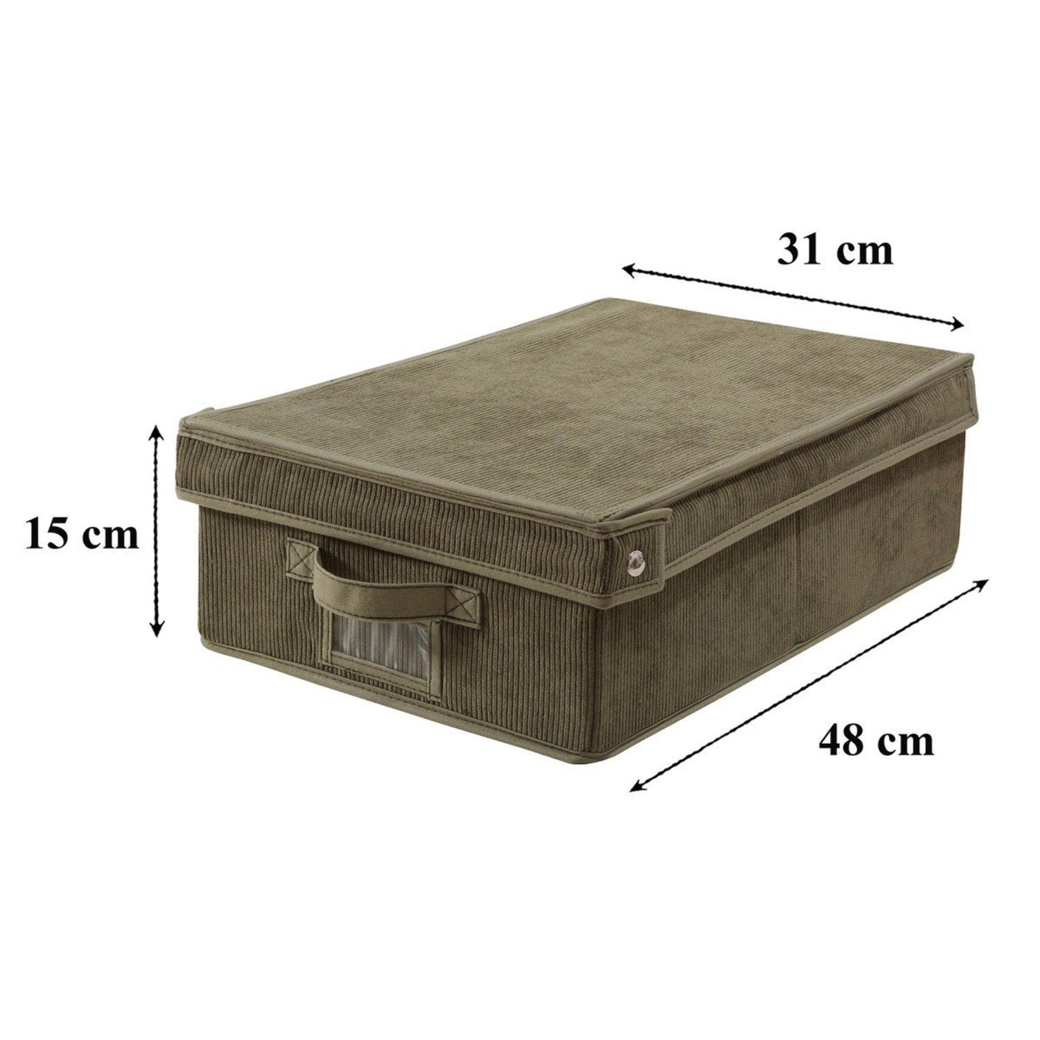 Caja de almacenamiento - Pana - Caqui