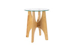 Kobe - Table D'Appoint - Verre - Naturel/Beige