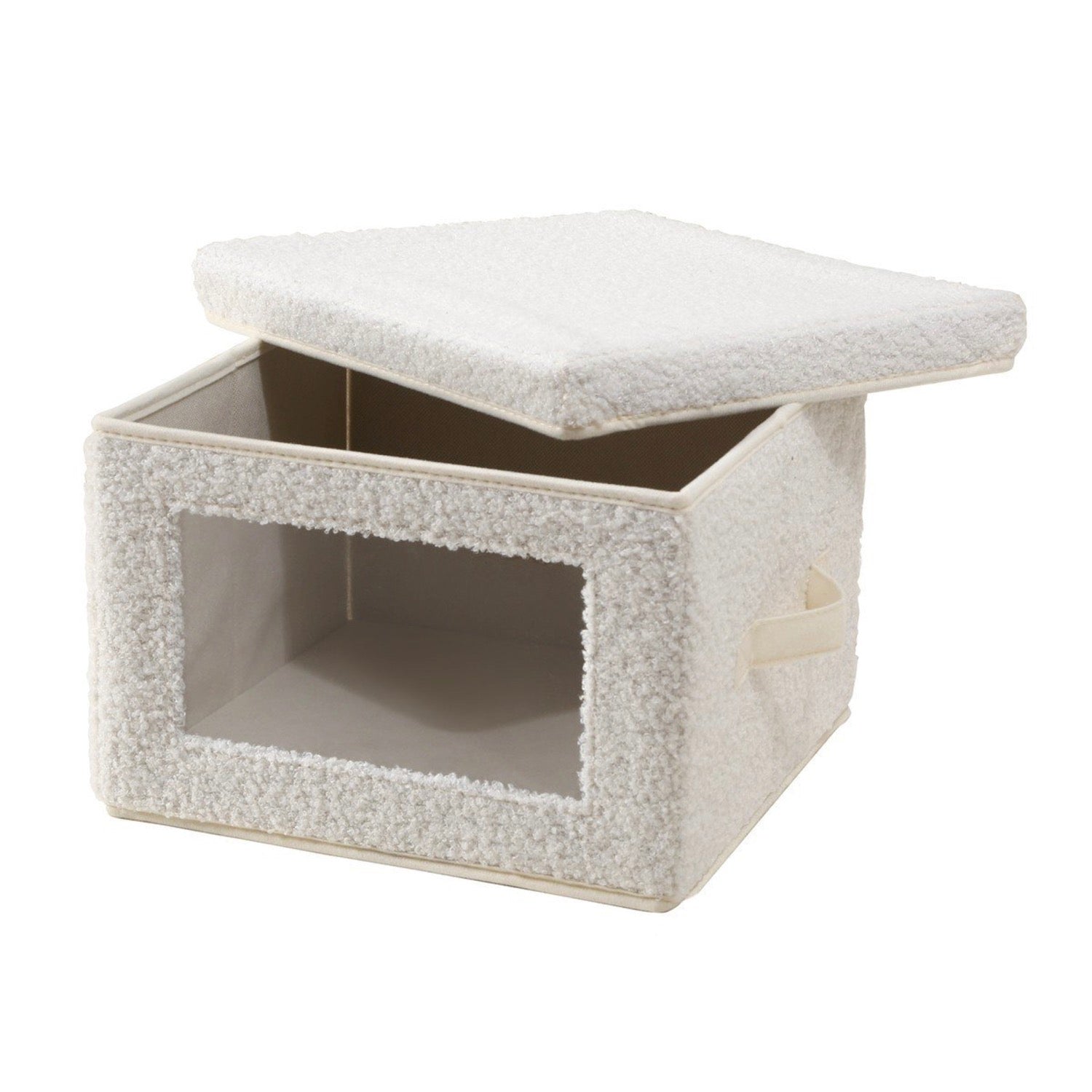 Boîte De Rangement - Tissu - Écru