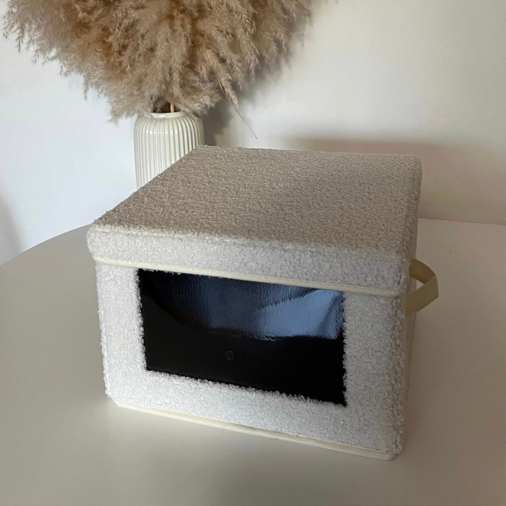 Boîte De Rangement - Tissu - Écru