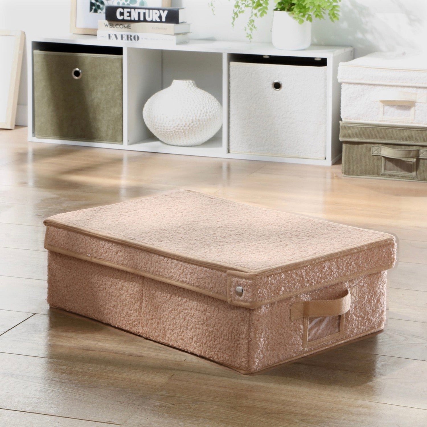 Caja de almacenamiento - Tela - Beige