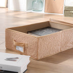 Caja de almacenamiento - Tela - Beige