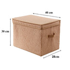 Caja de almacenamiento - Tela - Beige