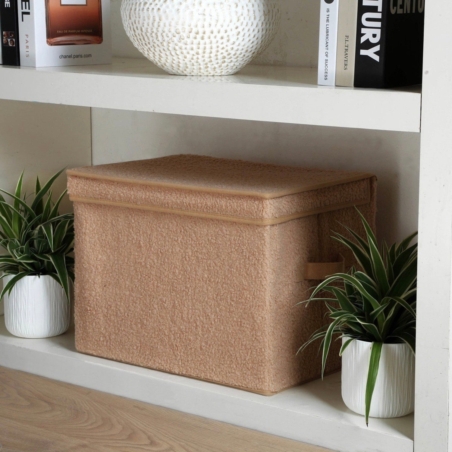 Caja de almacenamiento - Tela - Beige