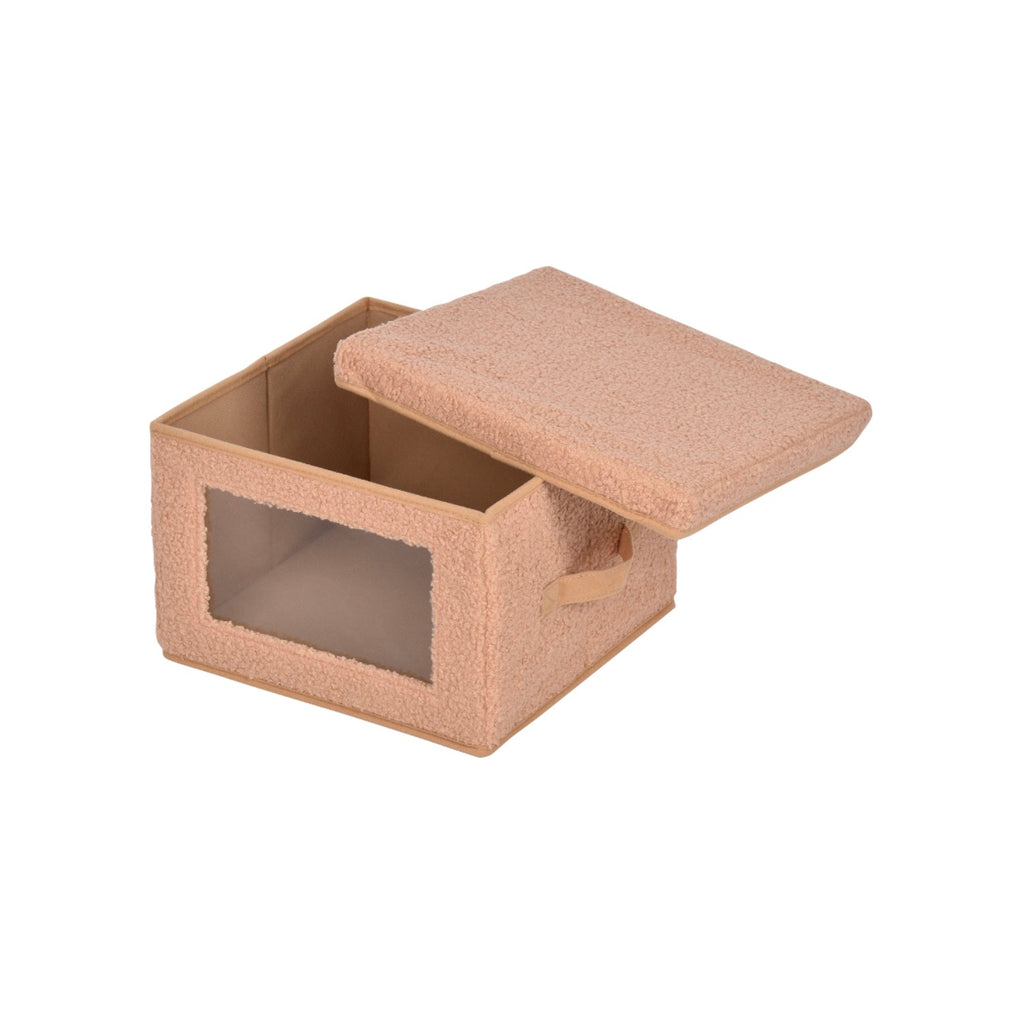 Boîte De Rangement - Tissu - Beige