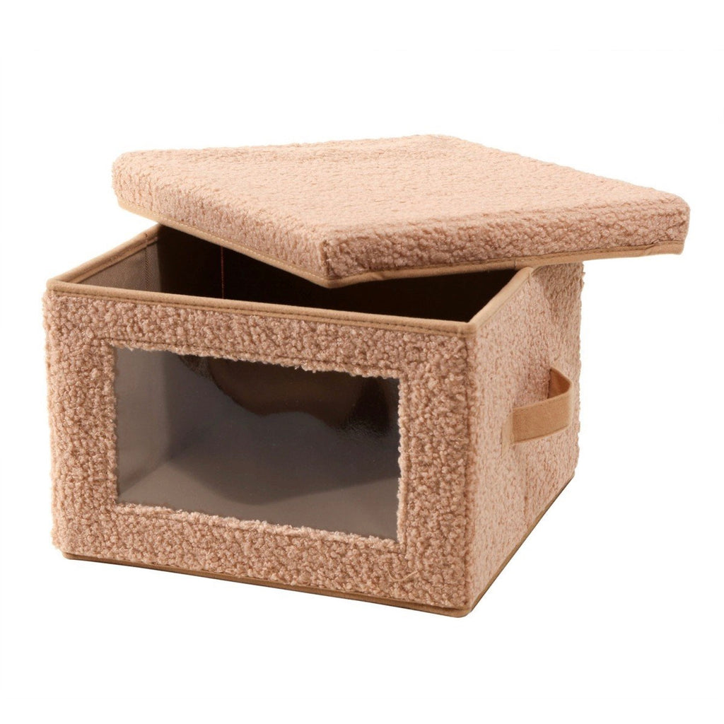 Boîte De Rangement - Tissu - Beige