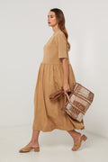 Robe - Camel - Femme