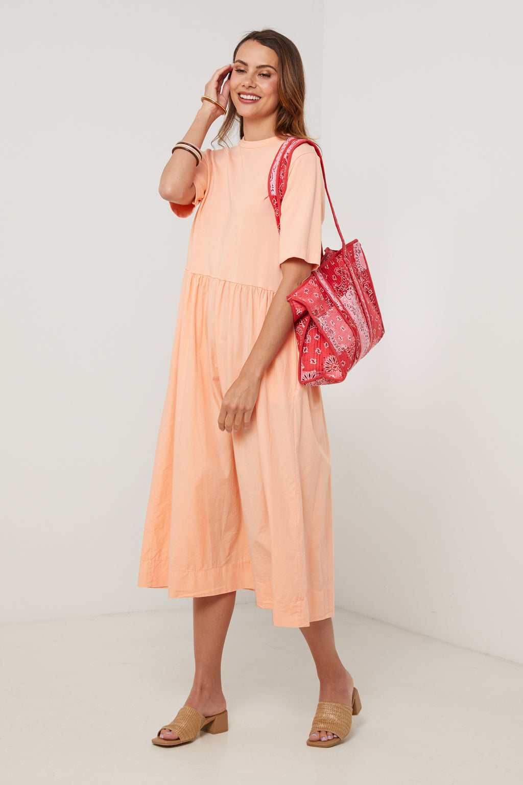 Vestido - Salmón - Mujer