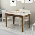 Tables De Cuisine Kiev 506 - Noyer / Blanc