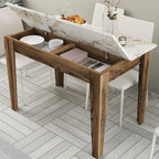 Tables De Cuisine Kiev 506 - Noyer / Blanc