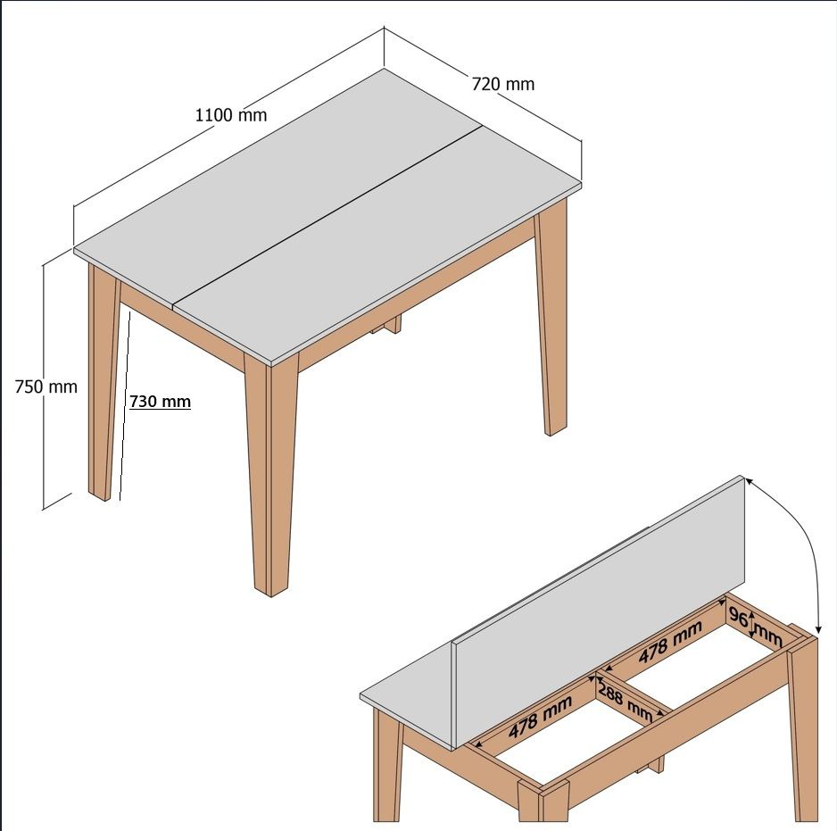 Tables De Cuisine Kiev 510 - Blanc