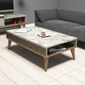 Tables Basses Milan - Noyer / Blanc