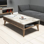 Tables Basses Milan - Noyer / Blanc