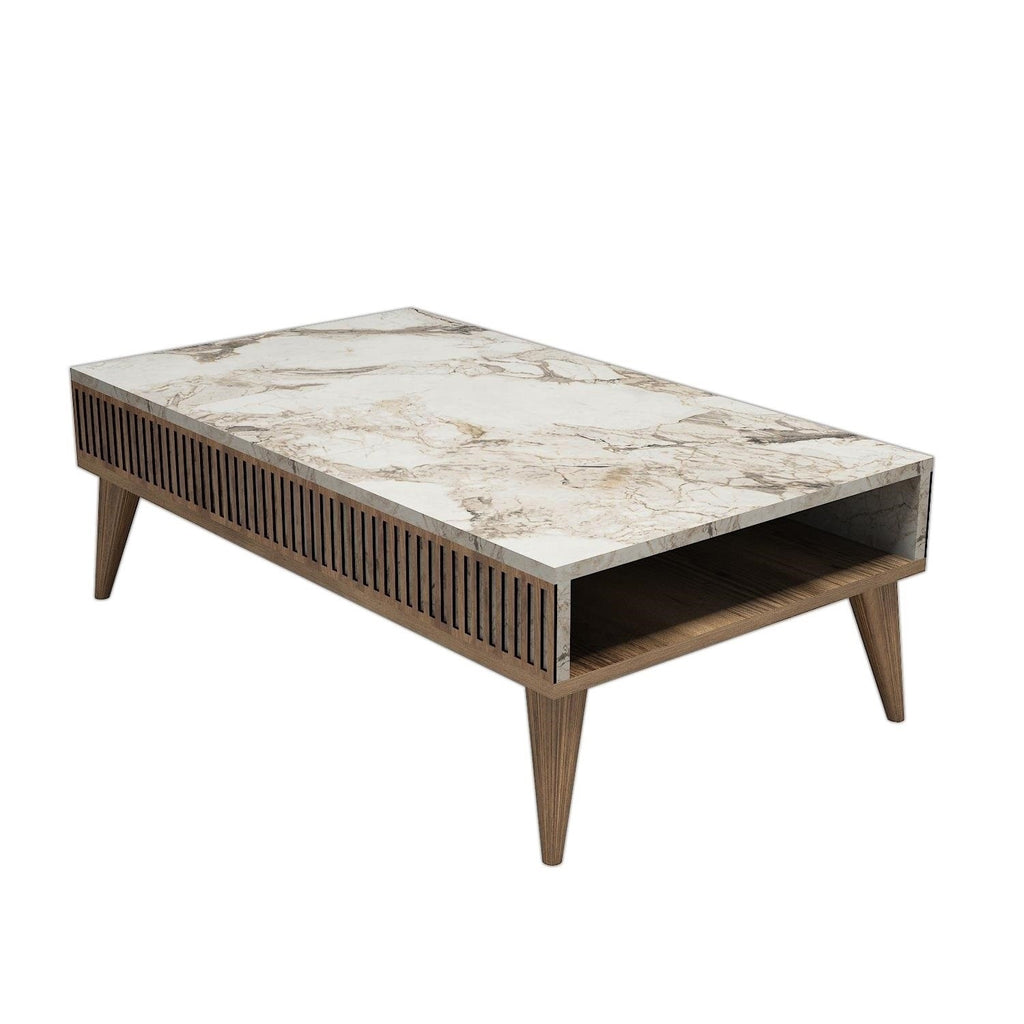 Tables Basses Milan - Noyer / Blanc