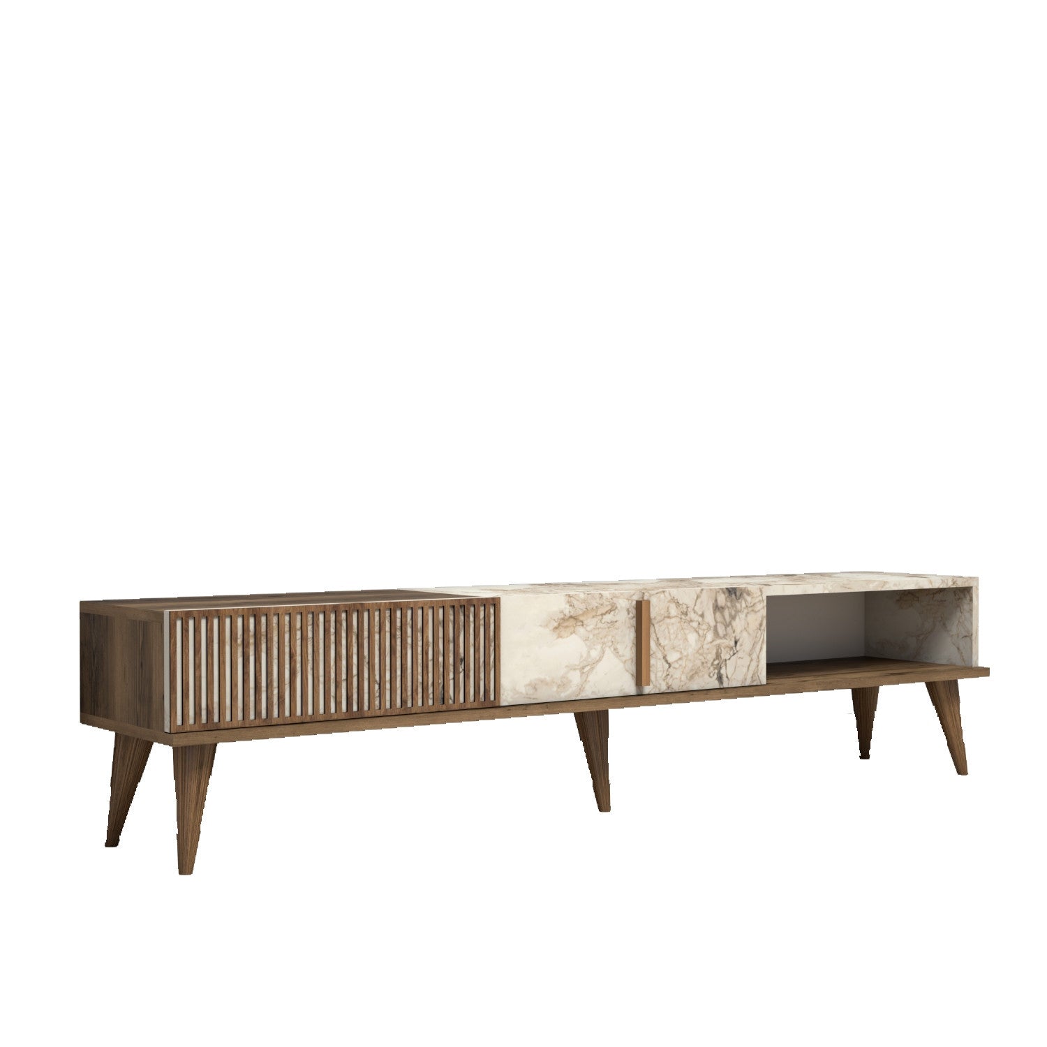 TV Units Milan - Walnut / White