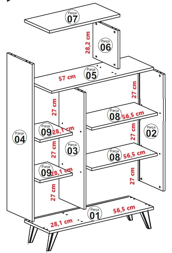 Bibliothèques Form - Blanc