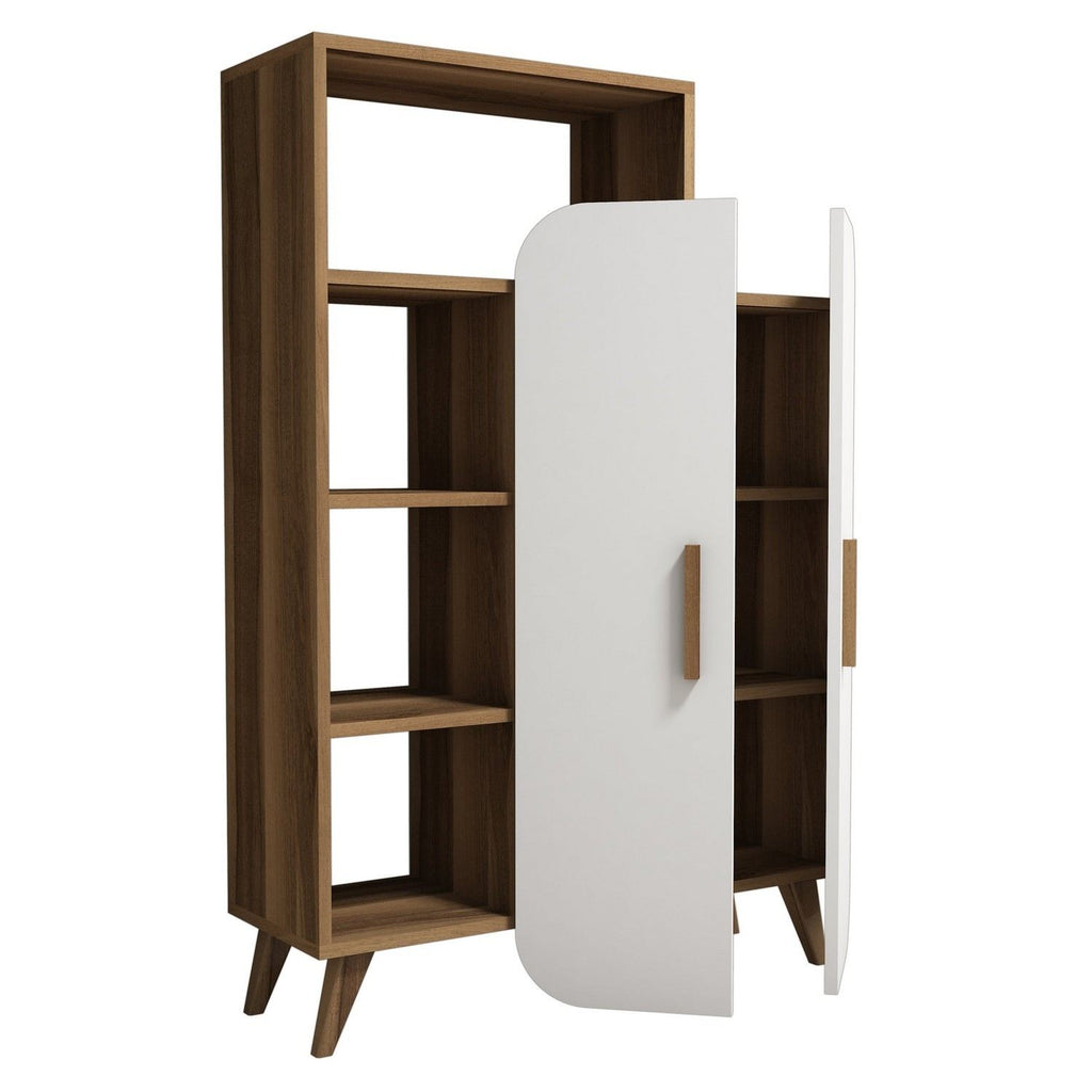 Bibliothèques Form - Noyer / Blanc