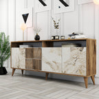 Consoles Milan - Noyer / Blanc