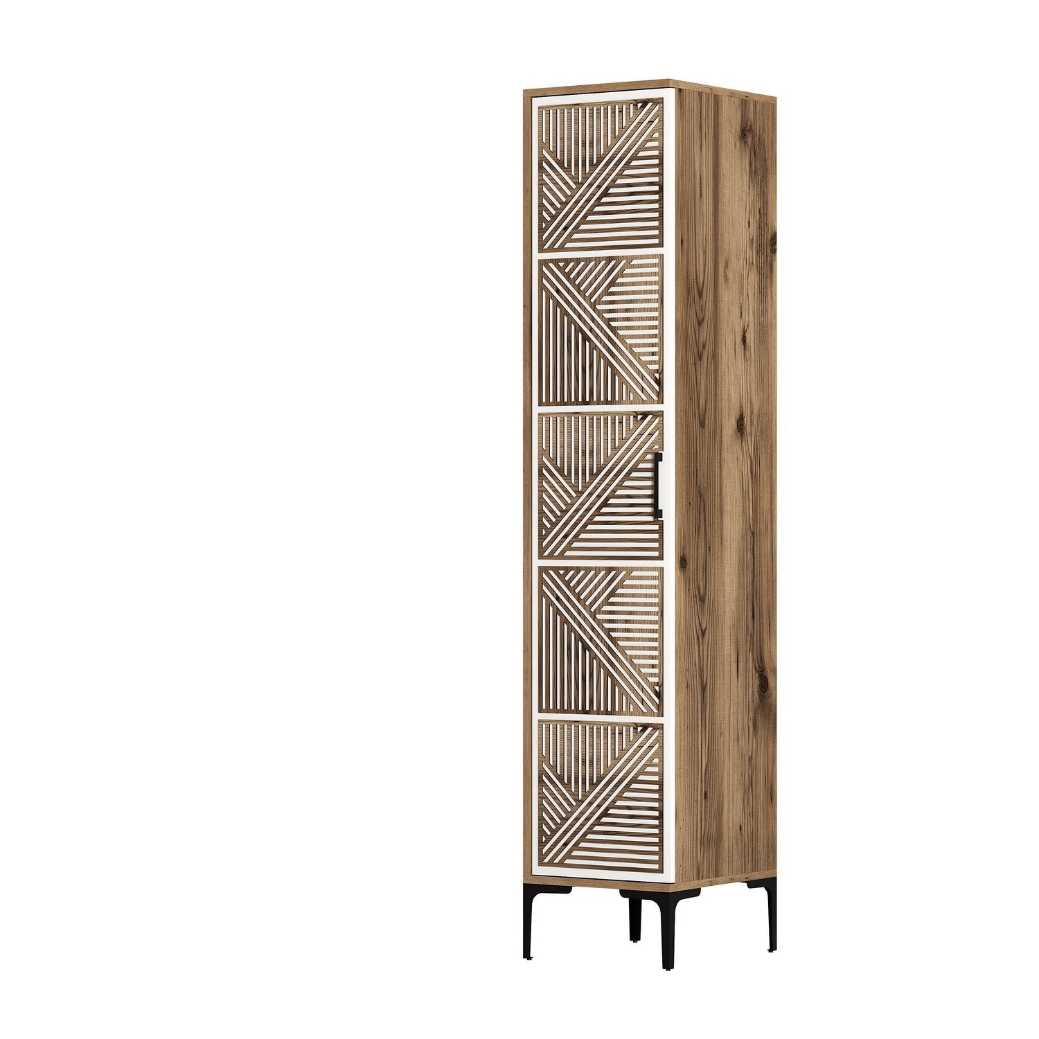 Armoires Kumsal P - Noyer / Blanc