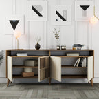 Consoles Milan - Noyer / Travertin