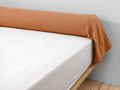 Gaïa - Taie De Traversin - Double Gaze De Coton Unie - Abricot