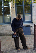 Maurice Navy Mohair Jumper
