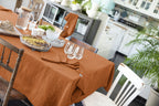 Gaïa - Rectangular Tablecloth - Plain Double Cotton Gauze - Apricot