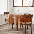 Gaïa - Round Tablecloth - Plain Double Cotton Gauze - Apricot