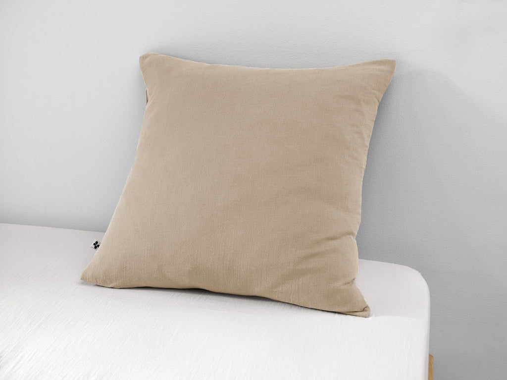 Gaïa - Pillowcase - Plain Double Cotton Gauze - Ficelle