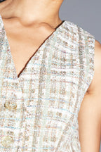 The Karl Jacket In Rainbow Recycled Tweed Made In Italy