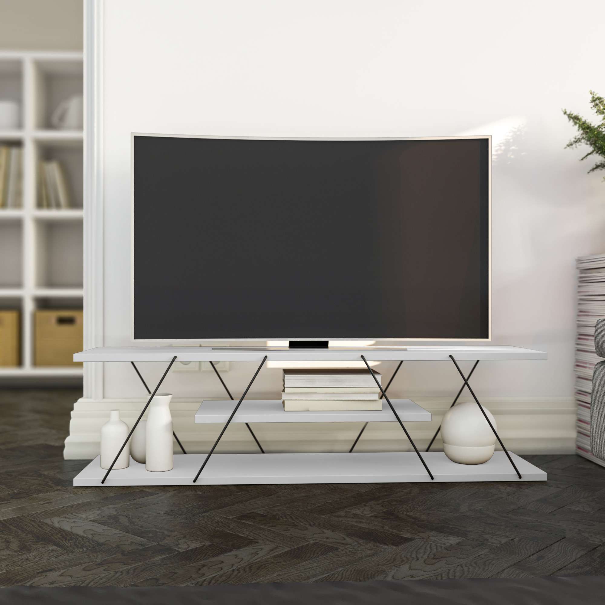 TV Units Canaz V2 - White / Black