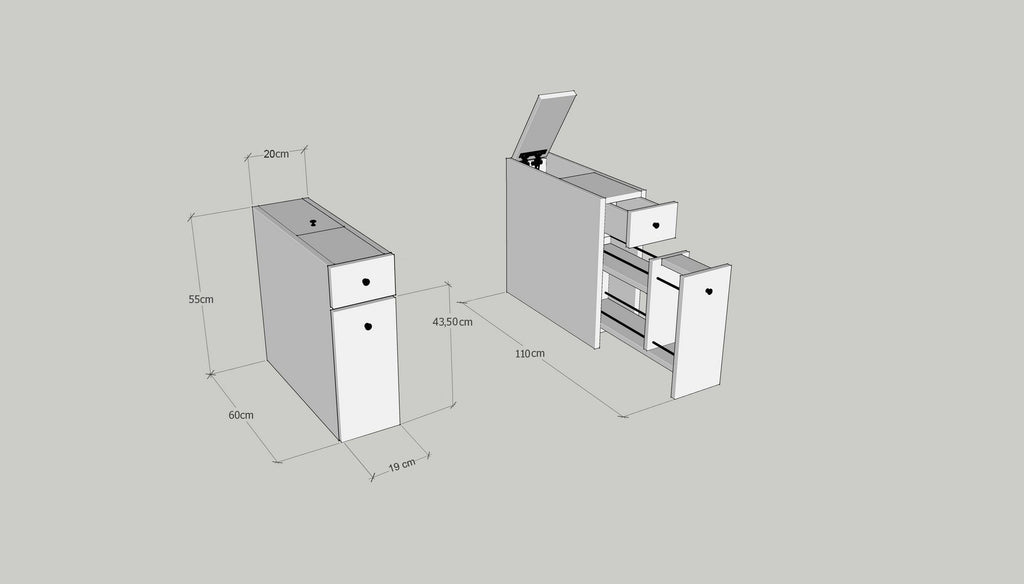 Muebles de Baño Calencia - Antracita