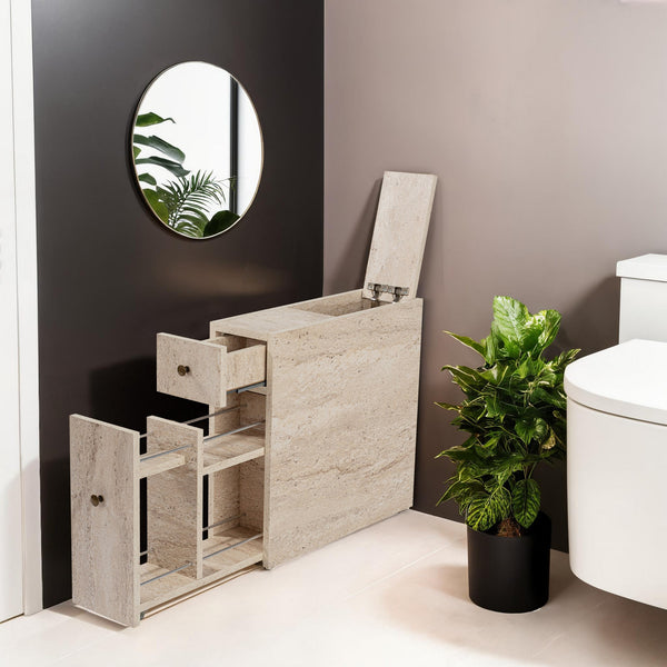 Meuble De Salle De Bain Calencia - Travertin