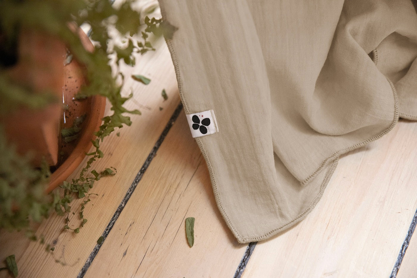 Gaïa - Rideau Ajustable + Anneaux Pince - Double Gaze De Coton Unie - Ficelle