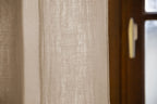 Gaïa - Rideau Ajustable + Anneaux Pince - Double Gaze De Coton Unie - Ficelle