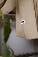 Gaïa - Rideau Ajustable + Anneaux Pince - Double Gaze De Coton Unie - Ficelle