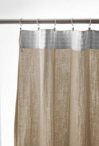 Gaïa - Rideau Galon Fronceur - Double Gaze De Coton Unie - Ficelle