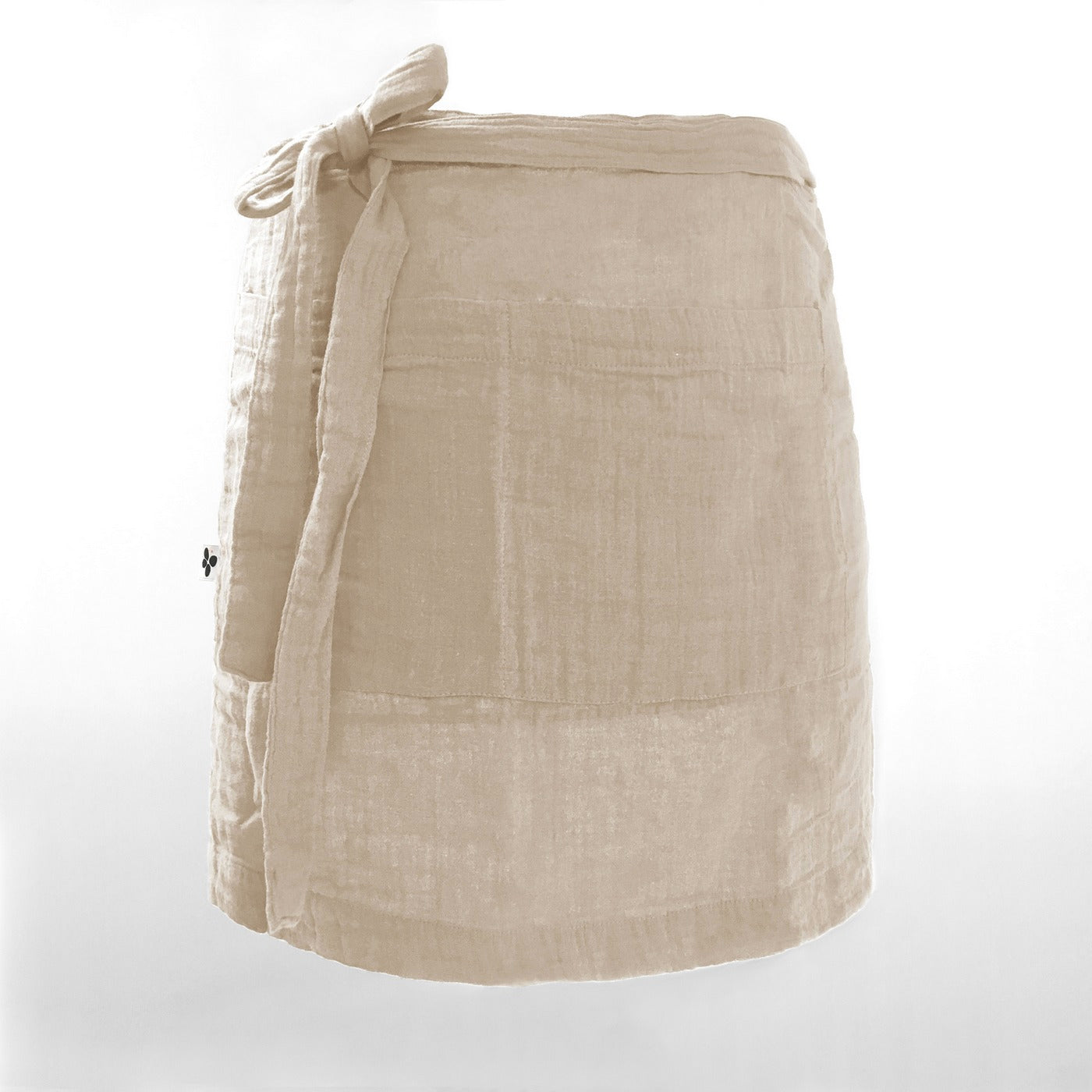 Gaïa - Tablier Serveur - Double Gaze De Coton Unie - Ficelle
