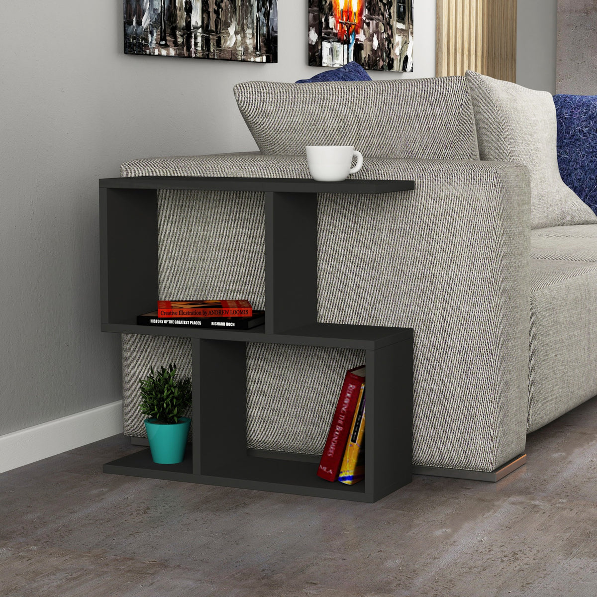 Mania - Side Table - Anthracite