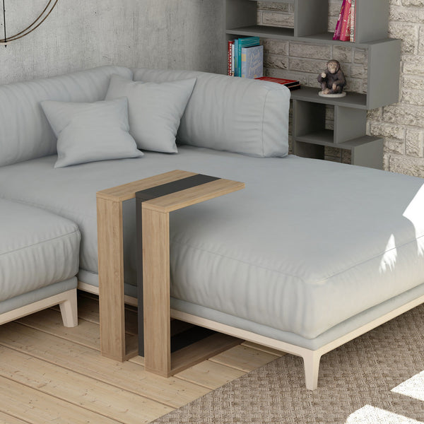 Muju - Side Table - Oak/Anthracite/Oak