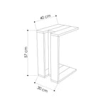 Muju - Side Table - Oak/Anthracite/Oak