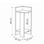 Elos Left - Bedside Table - Oak/Anthracite