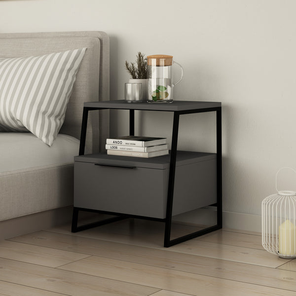 Pal - Bedside Table - Anthracite