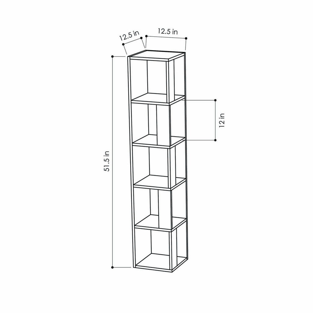 Piano - Bookcase - White