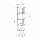 Piano - Bookcase - White