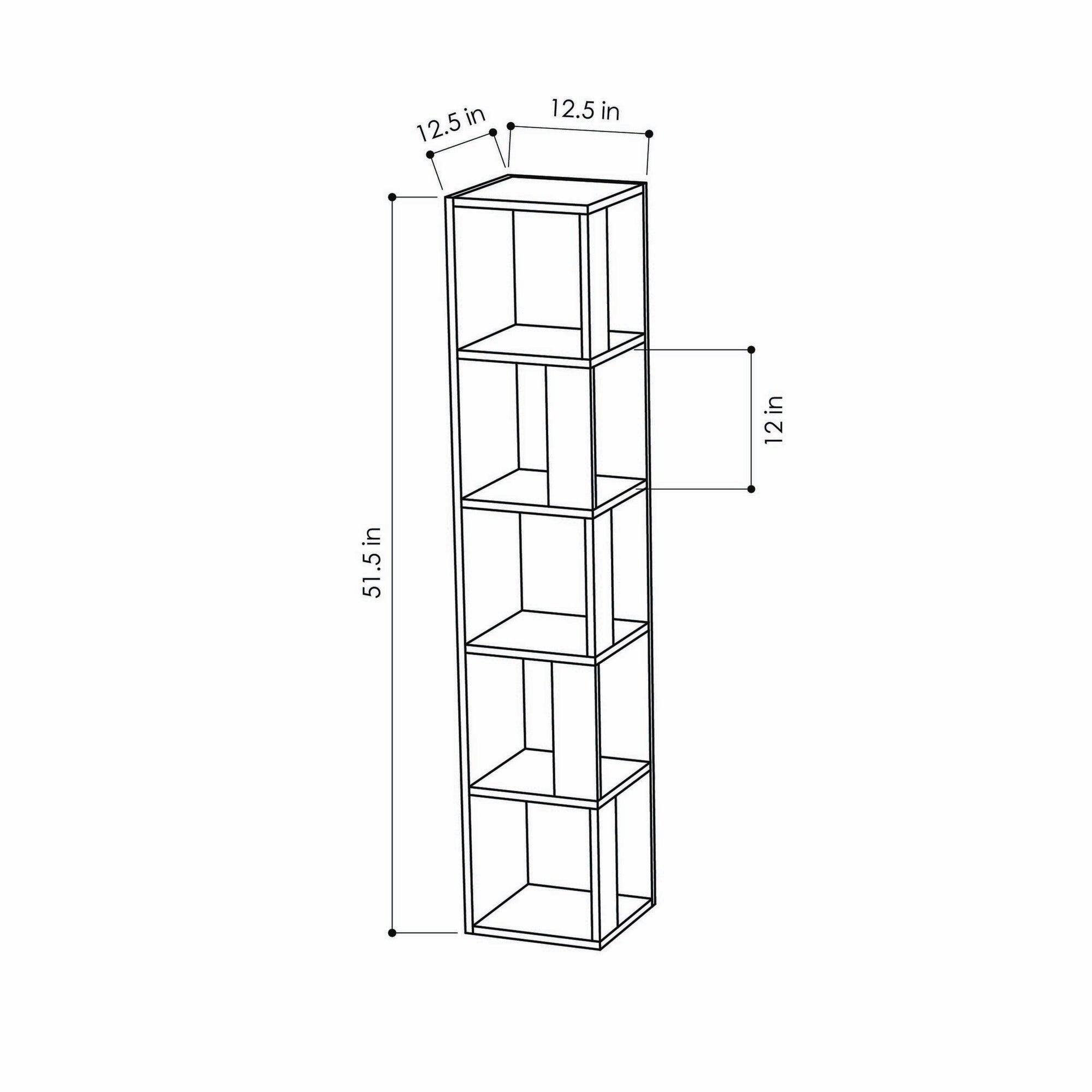 Piano - Bookcase - White